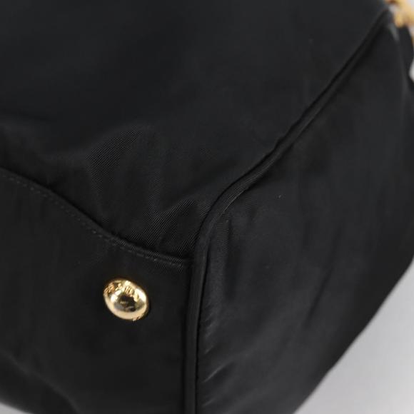 PRADA Hand Bag Nylon 2way Black Gold Auth yk19352V - Picture 16 of 16